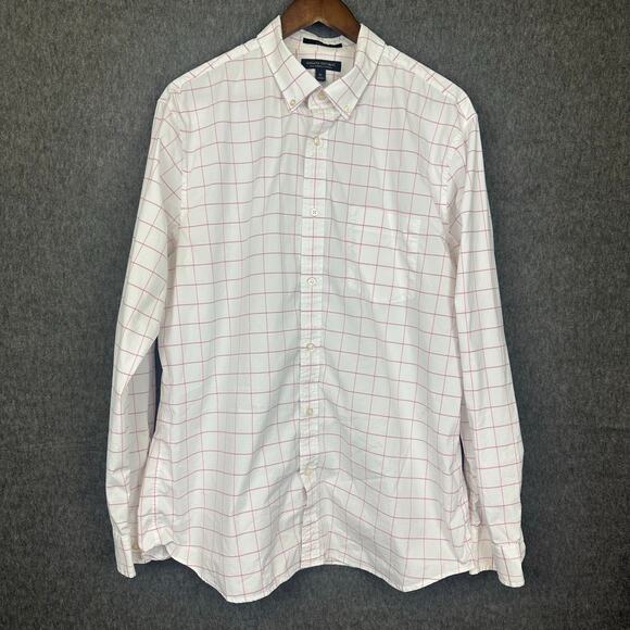 Banana Republic Tech Stretch Cotton XL Button Up Career Preppy Classic Casual - Picture 1 of 8